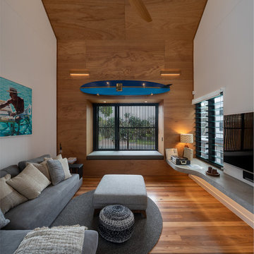Beach Style Living Room