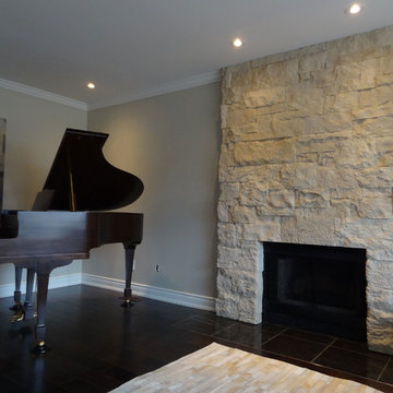 Eldorado Stone Veneer Fireplace