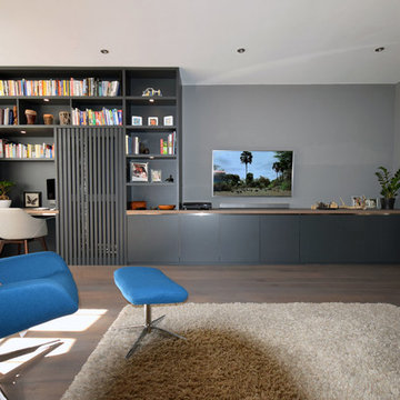 Elegant Grey Media Unit - Hampton, London.