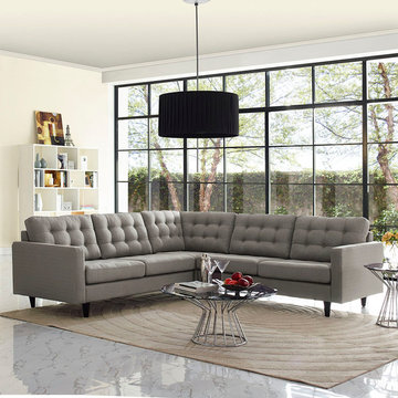 EMPRESS 3PC SECTIONAL-GRAY(WITH A TAUPE TONE)