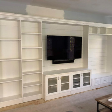 Entertainment Center with Bench