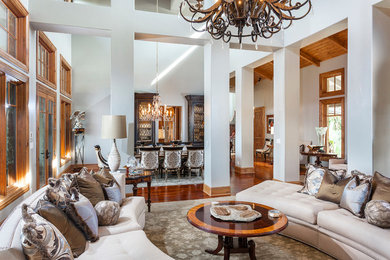 Elegant living room photo in Austin