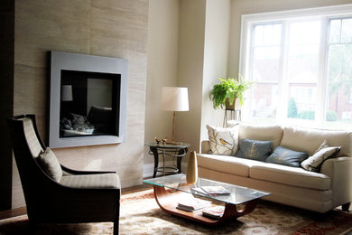 Living room - transitional living room idea in Toronto