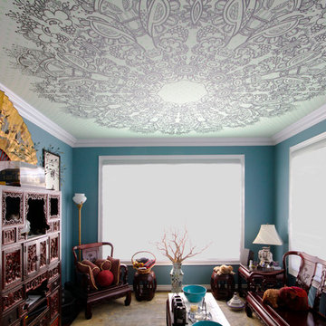 Eurasian Inspired Printed Stretch Ceiling