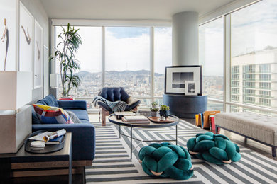 Inspiration for a contemporary living room in San Francisco.