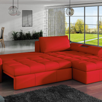 European sectional sleeper sofa LEON