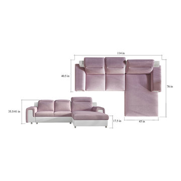 European sectional sleeper sofa NICOLA MINI