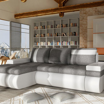 European sectional sleeper sofa TORRES