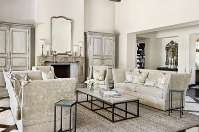 Inspiration for a mediterranean living room remodel in Phoenix