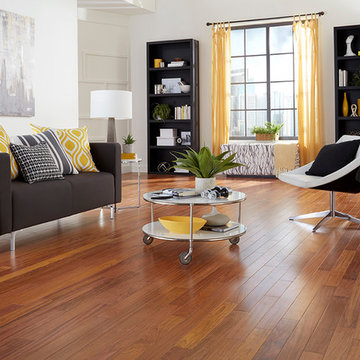 Contemporary, Black and Yellow Sitting Room - Newport Solid, Natural Brazilian C
