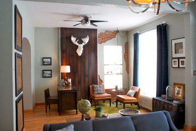 Inspiration for an eclectic living room remodel in Denver