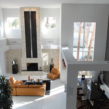 Extended Fireplace Waterfall