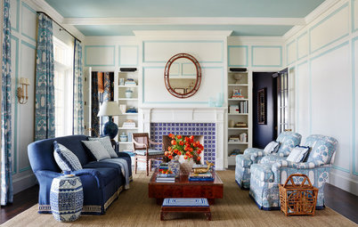 Color Play: Aqua Amps Up a Classic Blue-and-White Palette