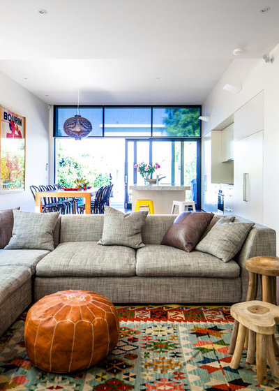 Contemporary Living Room Family Home Melbourne