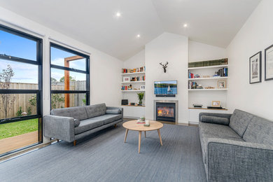 This is an example of a contemporary living room in Geelong.