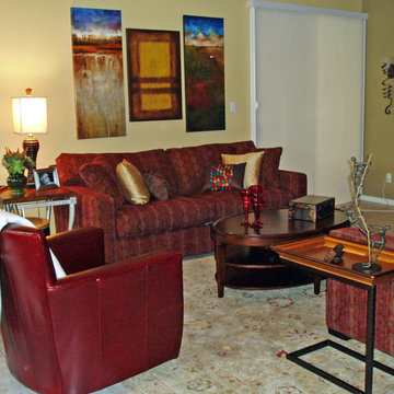 Family room From Drab to Fab