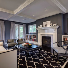 blue trellis rug decorating ideas