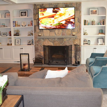 FAMILY ROOMS AND FIREPLACE TV MOUNTING