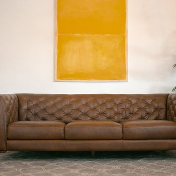 Fargo Chesterfield Genuine Leather Sofa