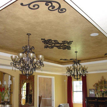 Faux Iron Ceiling and Wall Decor