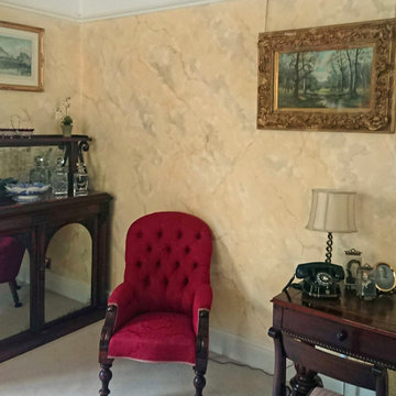 Faux Marble hall and sitting room