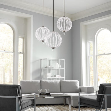 Feiss Lighting: 2 Light LED Pendant: Oberlin Collection