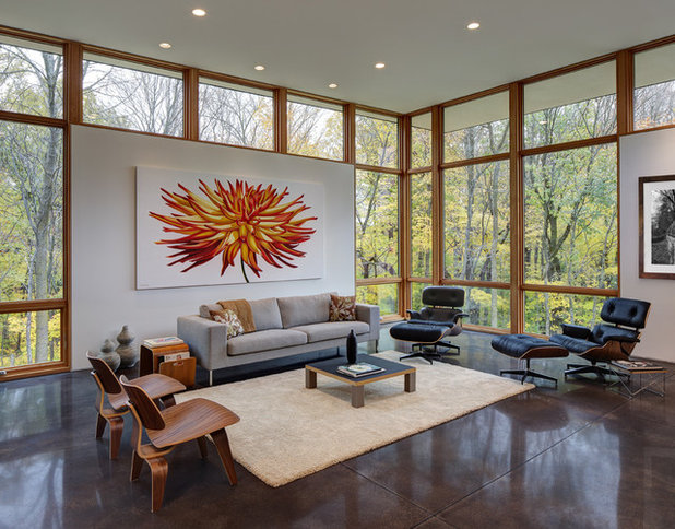 Contemporary Living Room by Bruns Architecture