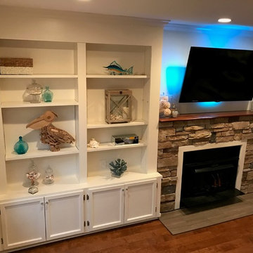 Fireplace & Custom Built-In Cabinets