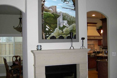 Fireplace mantel decor