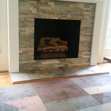 fireplace remodel dunwoody with mantel