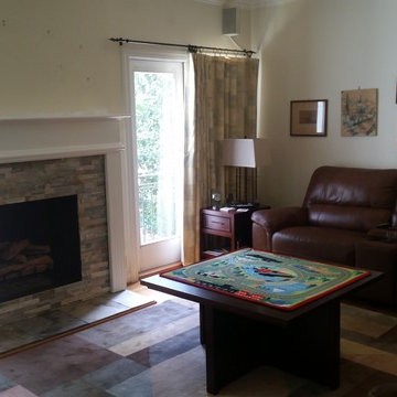 fireplace remodel dunwoody with mantel