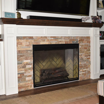 Fireplace Surround and Entertainment Center