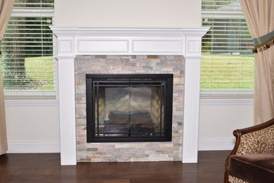 Fireplace surround and mantel