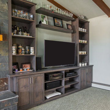 Fireplace Surround in Custom Stained Alder