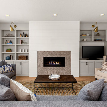 Fireplace | Transitional Remodel | Thousand Oaks, CA