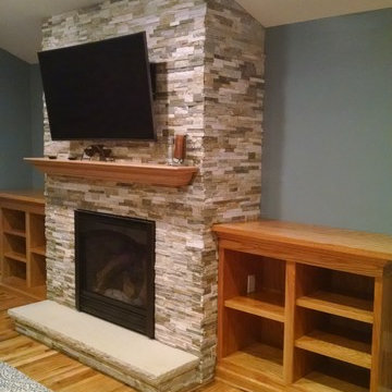 Fireplace with Built ins