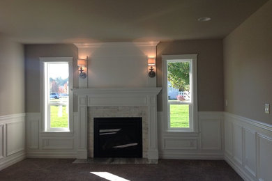 Elegant living room photo in Seattle