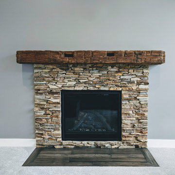 Fireplaces using Buechel Stone