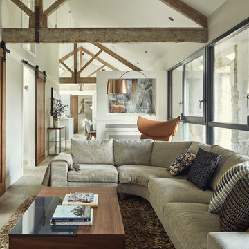 First floor living area with access to guest bedrooms of Coach House
