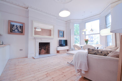 Photo of an open plan living room in London.