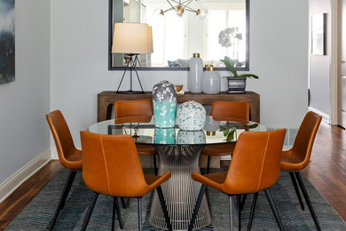 Transitional dining room photo in Chicago