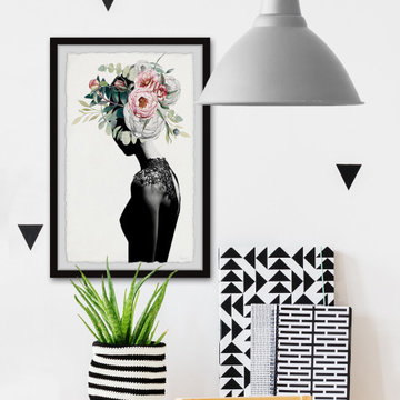 "Floral Turban" Framed Painting Print