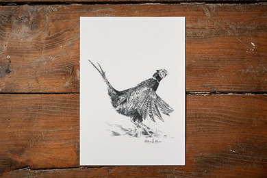 Fluttering Pheasant Print SKU: N/A
