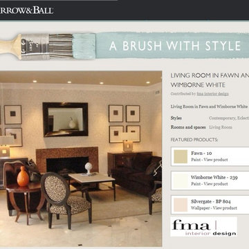 fma Design featuring Farrow & Ball Paint and wallpaper
