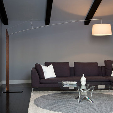 Fons 1 Light LED Floor Lamp in Living Room