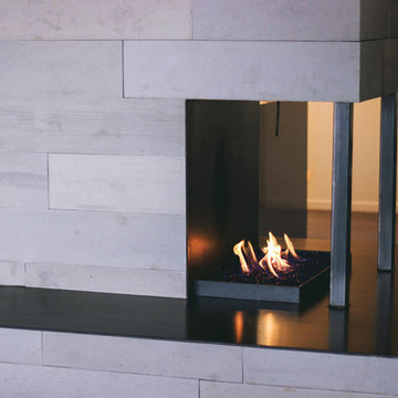 Foothill House: Fireplace