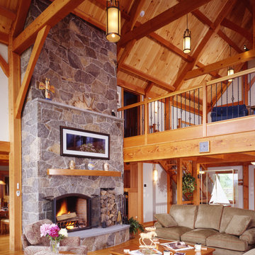 Forest View Ski Timber Frame House