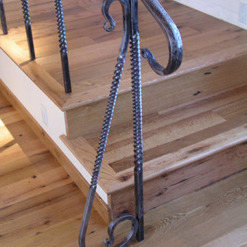 Forged Railing with Twisted Ballusters