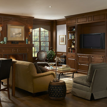 Formal Living Room with Built-in Entertainment Center