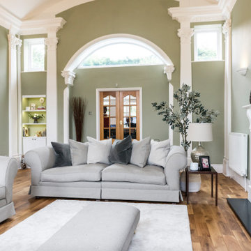 Formal Living Room with High Ceiling and Period Features